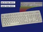 Spacesaver `Windows` keyboard assembly – Has attached 2m cable with 6 pin mini DIN connector (French Canadian)