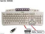 USB keyboard (Quartz color) with Internet keys – (International) Part 180190-002  , 207620-004