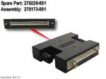 SCSI adapter – 68-pin (M) thumb-screw connector to 50-pin (F) spring-latch connector