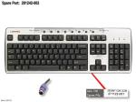 PS/2 keyboard (Carbon Black) – Easy Access Internet with Hotbutton (USA) Part 281242-002  , 281242-004