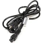 Power cord (Black) – 1.8m (5.9ft) long – Has straight C5 (F) plug for power output (for 220V in Europe) – Must be used with the power module