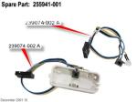 Power switch with mounting bracket (holder), LED, and attached cables Part 255941-001  , 255941-004