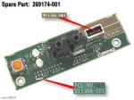 USB and audio jacks PC board – Provides two USB ports and audio ports to the front of the PC