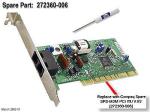 PCI modem card – 56Kbps data/fax, V.92, ITU (Patriot II)