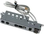 Front I/O panel – Has 2 USB 2.0 ports, 1 IEEE-1394 port, microphone and headphone jacks