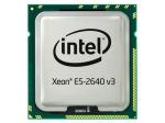 Intel Eight-Core 64-bit Xeon E5-2640v3 processor – 2.6GHz (Haswell-EP, 20MB Level-3 cache size, 8 GT/s QPI (4000 MHz) Front Side Bus (FSB), 90 Watt TDP (Thermal Design Power), FCLGA2011-3 (Flip-Chip Land Grid Array) socket)