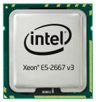 Intel Eight-Core 64-bit Xeon E5-2667v3 processor – 3.2GHz (Haswell-EP, 20MB Level-3 cache size, 9.6 GT/s QPI (4800 MHz) 5 GT/s DMI) Front Side Bus (FSB), 135 Watt TDP (Thermal Design Power), FCLGA2011-3 (Flip-Chip Land Grid Array) socket)